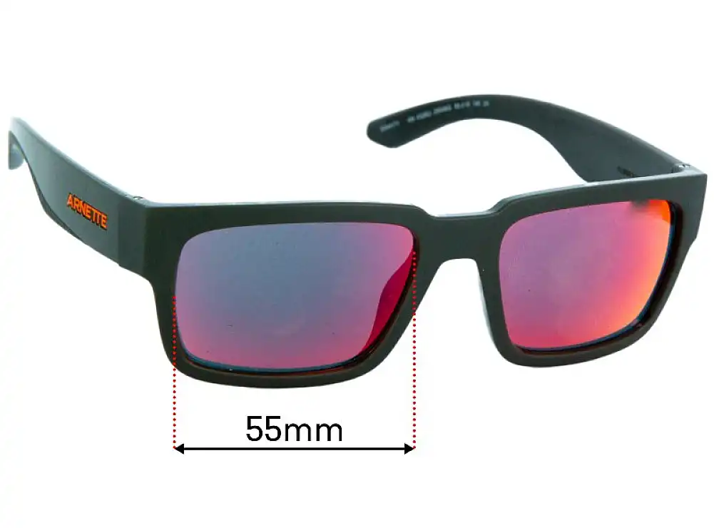 Sunglass Fix Replacement Lenses for Arnette Samhty AN4326U - 55mm Wide Sunglass Fix Replacement Lenses for Arnette Samhty AN4326U - 55mm Wide