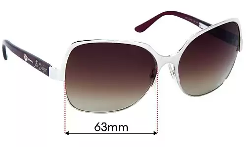 Sunglass Fix Replacement Lenses for Bvlgari 6033 - 63mm Wide Bvlgari 6033 Replacement Lenses 63mm wide