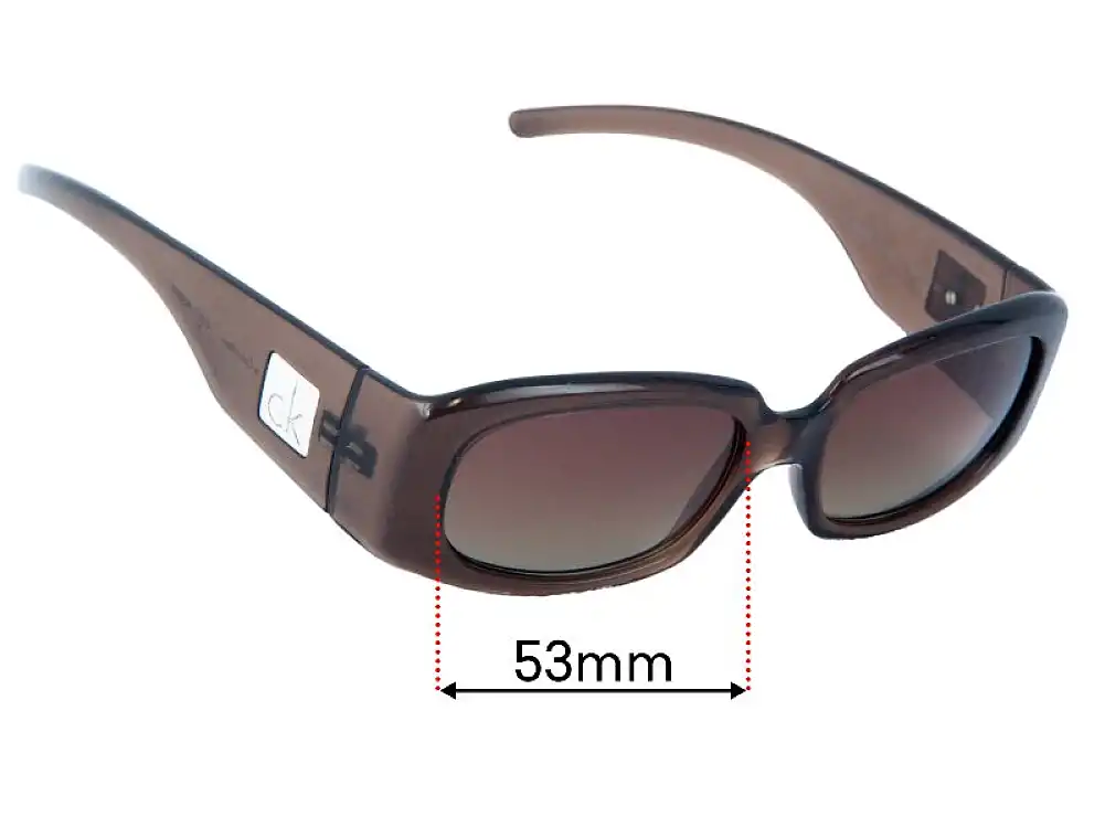 Sunglass Fix Replacement Lenses for Calvin Klein CK3043S - 53mm Wide Sunglass Fix Replacement Lenses for Calvin Klein CK3043S - 53mm Wide