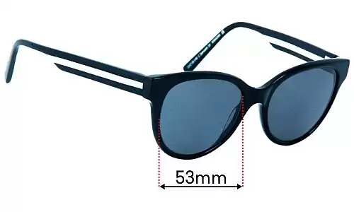 Sunglass Fix Replacement Lenses for Carla Zampatti 20 - 53mm Wide Carla Zampatti 20 Replacement Lenses 53mm wide