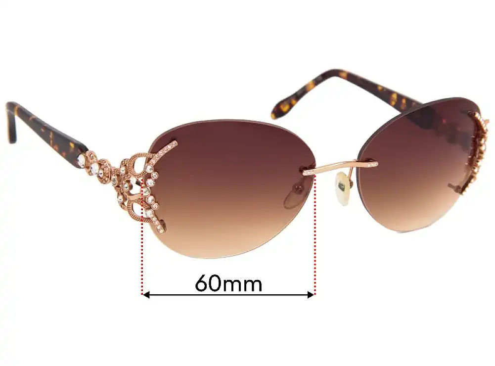 Sunglass Fix Replacement Lenses for Caviar 6856 - 60mm Wide Sunglass Fix Replacement Lenses for Caviar 6856 - 60mm Wide