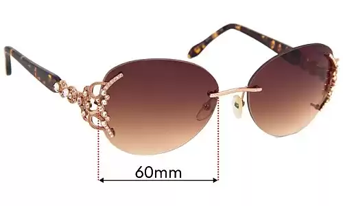 Sunglass Fix Replacement Lenses for Caviar 6856 - 60mm Wide Caviar 6856 Replacement Lenses 60mm wide