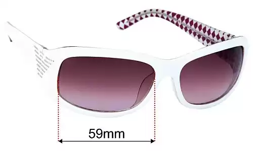 Sunglass Fix Replacement Lenses for Emporio Armani EA9287/F/S - 59mm Wide Emporio Armani EA9287/F/S Replacement Lenses 59mm wide