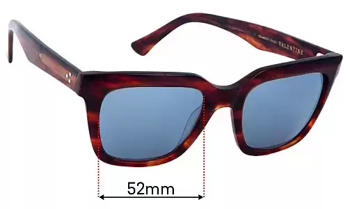 Sunglass Fix Replacement Lenses for Epokhe Valentine - 52mm Wide Epokhe Valentine Replacement Lenses 52mm wide