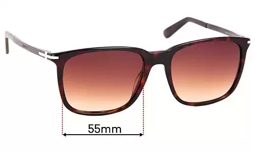 Sunglass Fix Replacement Lenses for Gucci GG1104/S - 55mm Wide Gucci GG1104/S Replacement Lenses 55mm wide