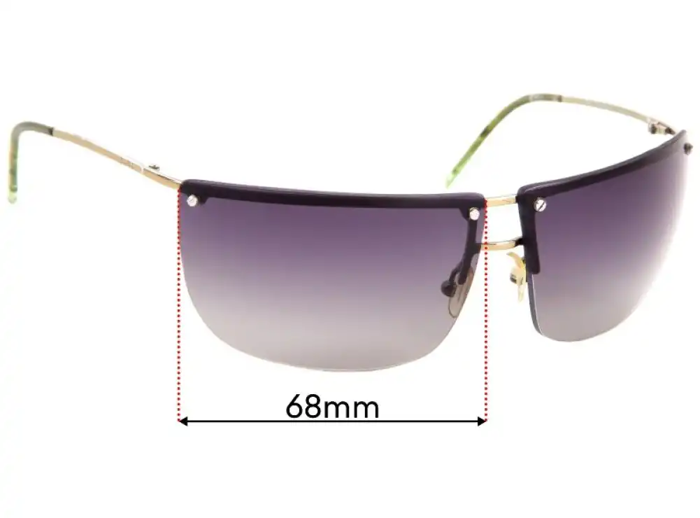 Sunglass Fix Replacement Lenses for Gucci GG2652/S - 68mm Wide Sunglass Fix Replacement Lenses for Gucci GG2652/S - 68mm Wide