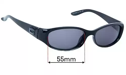Sunglass Fix Replacement Lenses for Gucci GG2456/S - 55mm Wide Gucci GG2456/S Replacement Lenses 55mm wide