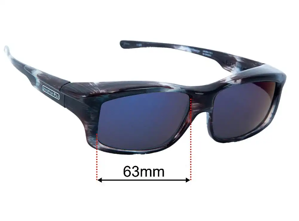 Sunglass Fix Replacement Lenses for Jonathan Paul Yamba - 63mm Wide Sunglass Fix Replacement Lenses for Jonathan Paul Yamba - 63mm Wide