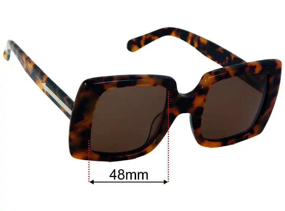 Sunglass Fix Replacement Lenses for Karen Walker Betsy - 48mm Wide Sunglass Fix Replacement Lenses for Karen Walker Betsy - 48mm Wide