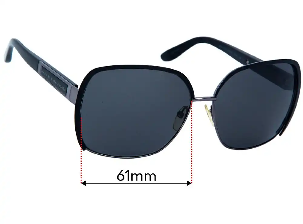 Sunglass Fix Replacement Lenses for Marc by Marc Jacobs MMJ 371/S - 61mm Wide Sunglass Fix Replacement Lenses for Marc by Marc Jacobs MMJ 371/S - 61mm Wide