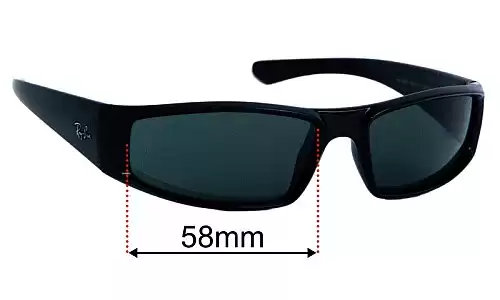 Sunglass Fix Replacement Lenses for Ray-Ban RB4335 - 58mm Wide Ray-Ban RB4335 Replacement Lenses 58mm wide