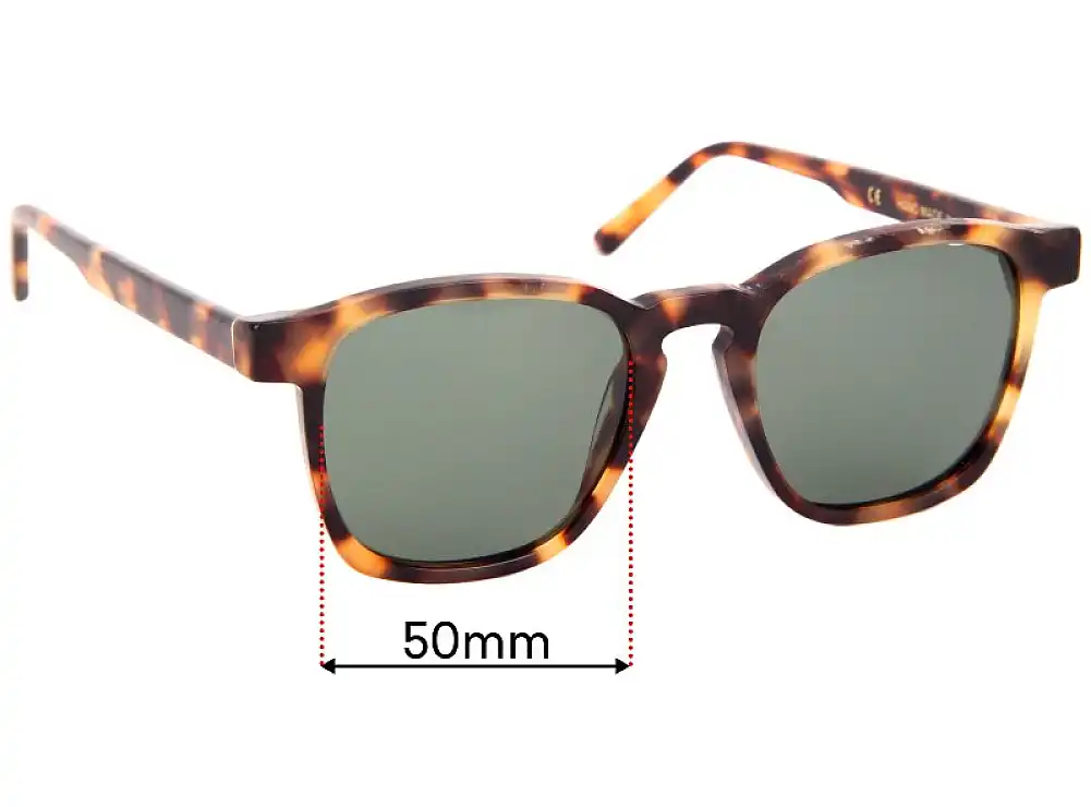 Sunglass Fix Replacement Lenses for Retro Super Future Unico - 50mm Wide Sunglass Fix Replacement Lenses for Retro Super Future Unico - 50mm Wide