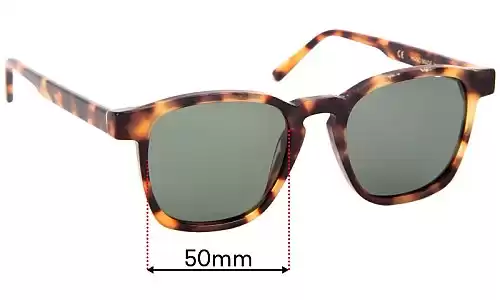 Sunglass Fix Replacement Lenses for Retro Super Future Unico - 50mm Wide Retro Super Future Unico Replacement Lenses 50mm wide