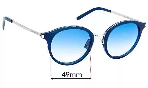Sunglass Fix Replacement Lenses for Yves Saint Laurent SL 91 - 49mm Wide Yves Saint Laurent SL 91 Replacement Lenses 49mm wide