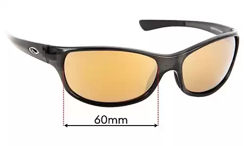 Sunglass Fix Replacement Lenses for Smith Undertow - 60mm Wide Smith Undertow Replacement Lenses 60mm wide