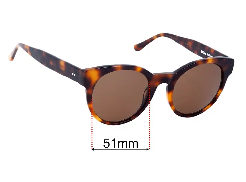 Sunglass Fix Replacement Lenses for Bailey Nelson Carole - 51mm Wide Sunglass Fix Replacement Lenses for Bailey Nelson Carole - 51mm Wide