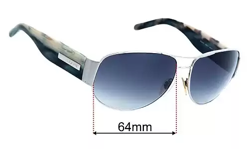 Sunglass Fix Replacement Lenses for Burberry B 3020 - 64mm Wide Burberry B 3020 Replacement Lenses 64mm wide