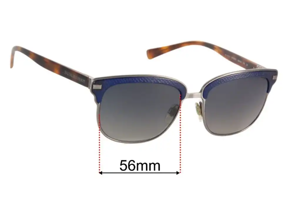 Sunglass Fix Replacement Lenses for Burberry B 4232 - 56mm Wide Sunglass Fix Replacement Lenses for Burberry B 4232 - 56mm Wide