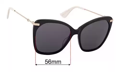 Gucci GG0510S Replacement Lenses 56mm Gucci GG0510S Replacement Sunglasses Lenses 56mm Wide