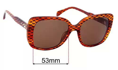 Sunglass Fix Replacement Lenses for Michael Kors MK 4104U Perth - 53mm Wide Michael Kors MK 4104U Perth Replacement Lenses 53mm wide
