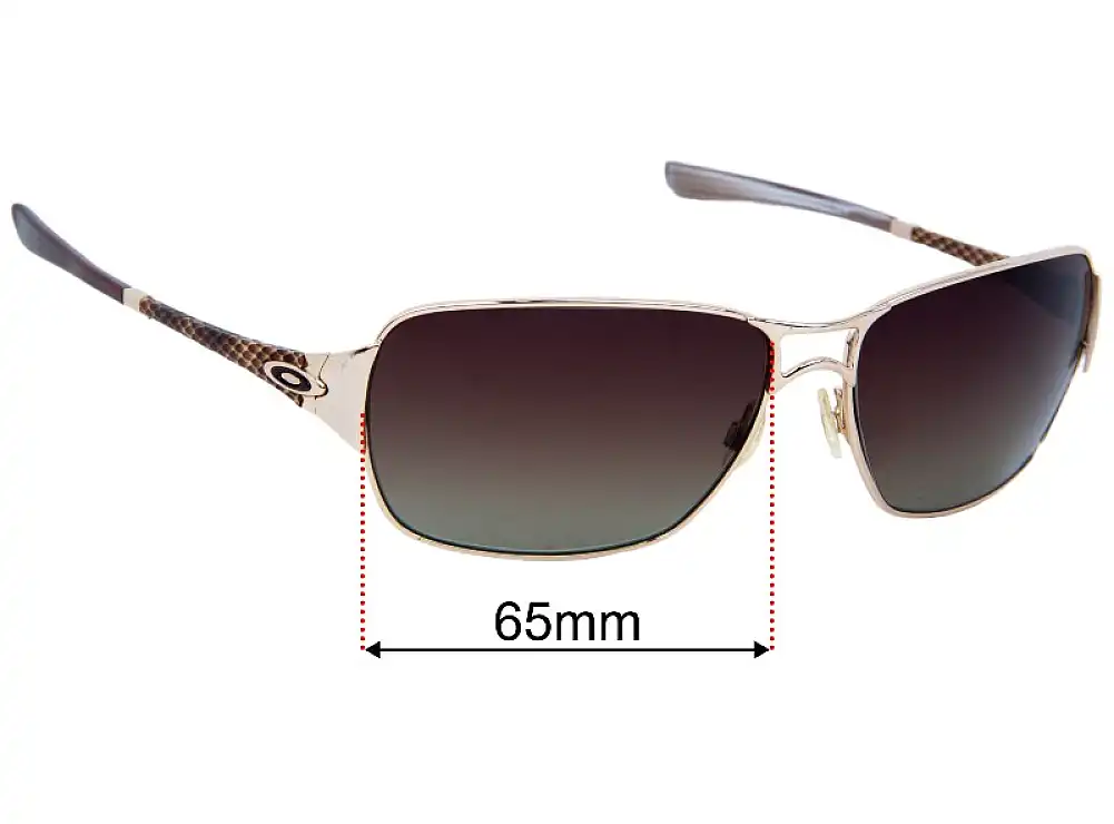 Sunglass Fix Replacement Lenses for Oakley Impatient - 65mm Wide Sunglass Fix Replacement Lenses for Oakley Impatient - 65mm Wide