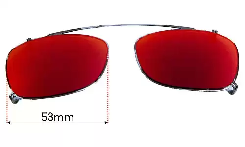 Sunglass Fix Replacement Lenses for Ray-Ban RB5228-C - 53mm Wide Ray-Ban RB5228-C Replacement Lenses 53mm wide