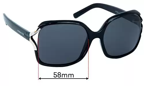 Sunglass Fix Replacement Lenses for Sunglass Hut HU 2002 - 58mm Wide Sunglass Hut HU 2002 Replacement Lenses 58mm wide
