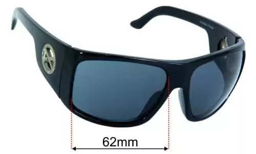 Sunglass Fix Replacement Lenses for Anon Comrade - 62mm Wide - Side View Anon Comrade Replacement Lenses 62mm wide - Side View