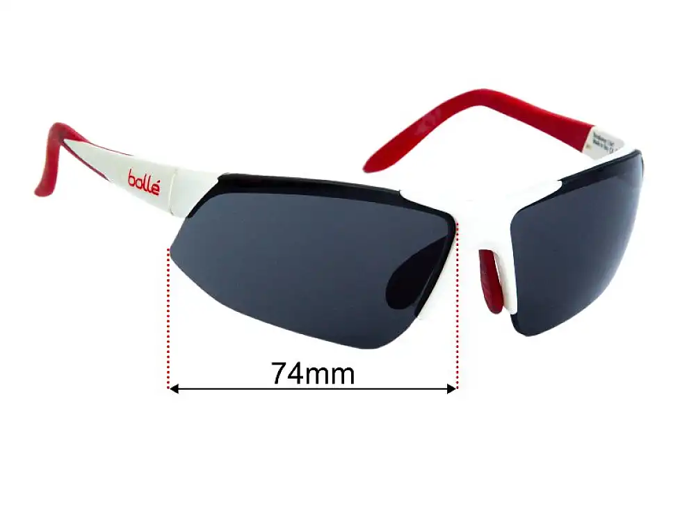 Sunglass Fix Replacement Lenses for Bolle Breakaway - 74mm Wide Sunglass Fix Replacement Lenses for Bolle Breakaway - 74mm Wide