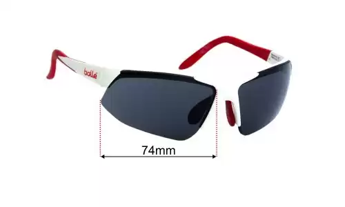 Sunglass Fix Replacement Lenses for Bolle Breakaway - 74mm Wide Bolle Breakaway Replacement Lenses 74mm wide
