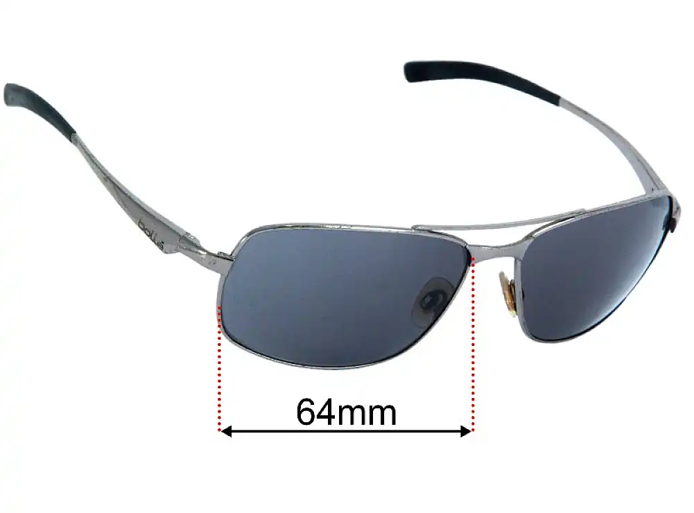 Sunglass Fix Replacement Lenses for Bolle Skylar - 64mm Wide Sunglass Fix Replacement Lenses for Bolle Skylar - 64mm Wide