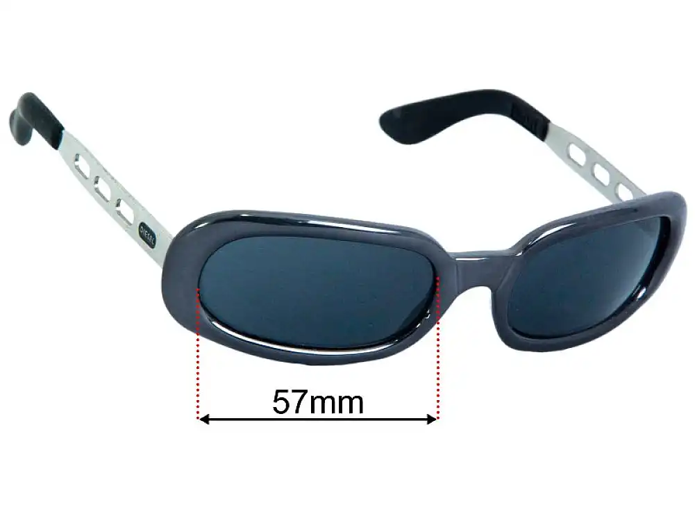Sunglass Fix Replacement Lenses for Diesel Striplight - 57mm Wide - Side View Sunglass Fix Replacement Lenses for Diesel Striplight - 57mm Wide - Side View