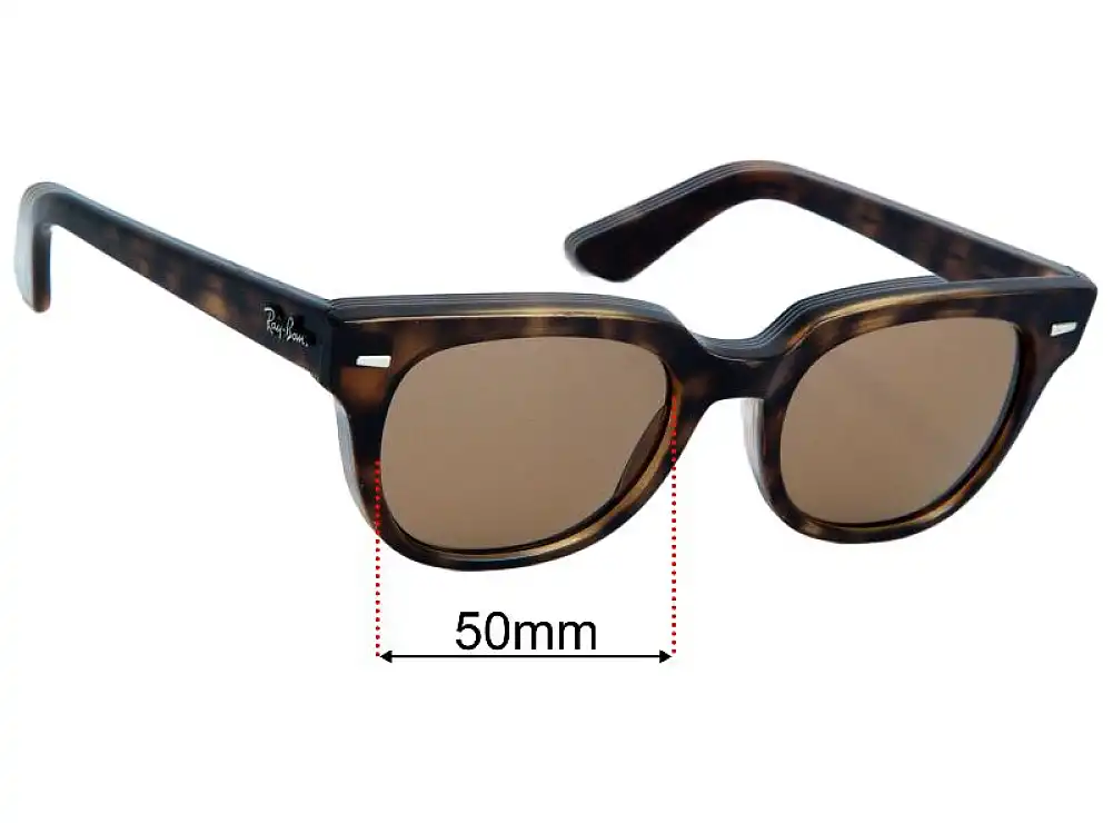 Sunglass Fix Replacement Lenses for Ray Ban RB4168 Meteor - 50mm Wide - Side View Sunglass Fix Replacement Lenses for Ray Ban RB4168 Meteor - 50mm Wide - Side View