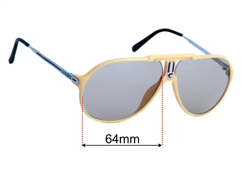 Sunglass Fix Replacement Lenses for Carrera 5590 - 64mm Wide Sunglass Fix Replacement Lenses for Carrera 5590 - 64mm Wide