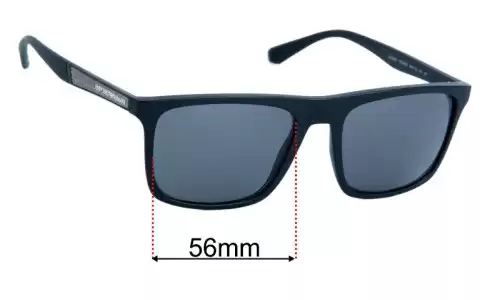 Sunglass Fix Replacement Lenses for Emporio Armani EA4097 - 56mm Wide Emporio Armani EA4097 Replacement Lenses 56mm wide