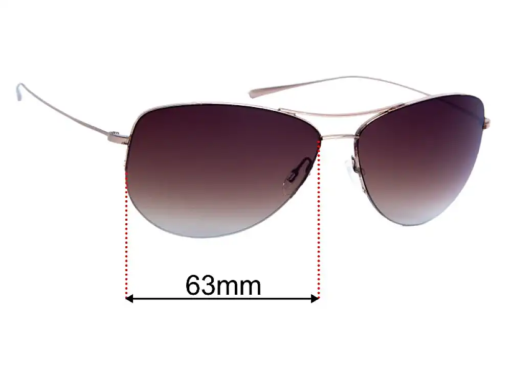 Sunglass Fix Replacement Lenses for Oliver Peoples OV1004-S Strummer - 63mm Wide Sunglass Fix Replacement Lenses for Oliver Peoples OV1004-S Strummer - 63mm Wide