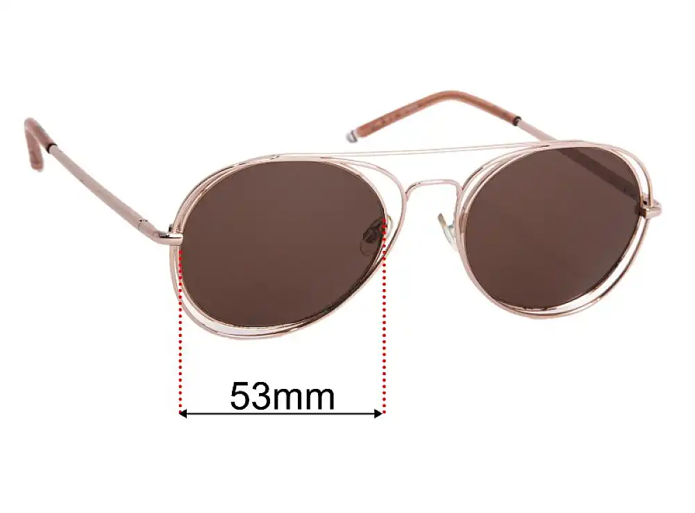 Sunglass Fix Replacement Lenses for Viktor & Rolf VR 11 - 53mm Wide Sunglass Fix Replacement Lenses for Viktor & Rolf VR 11 - 53mm Wide