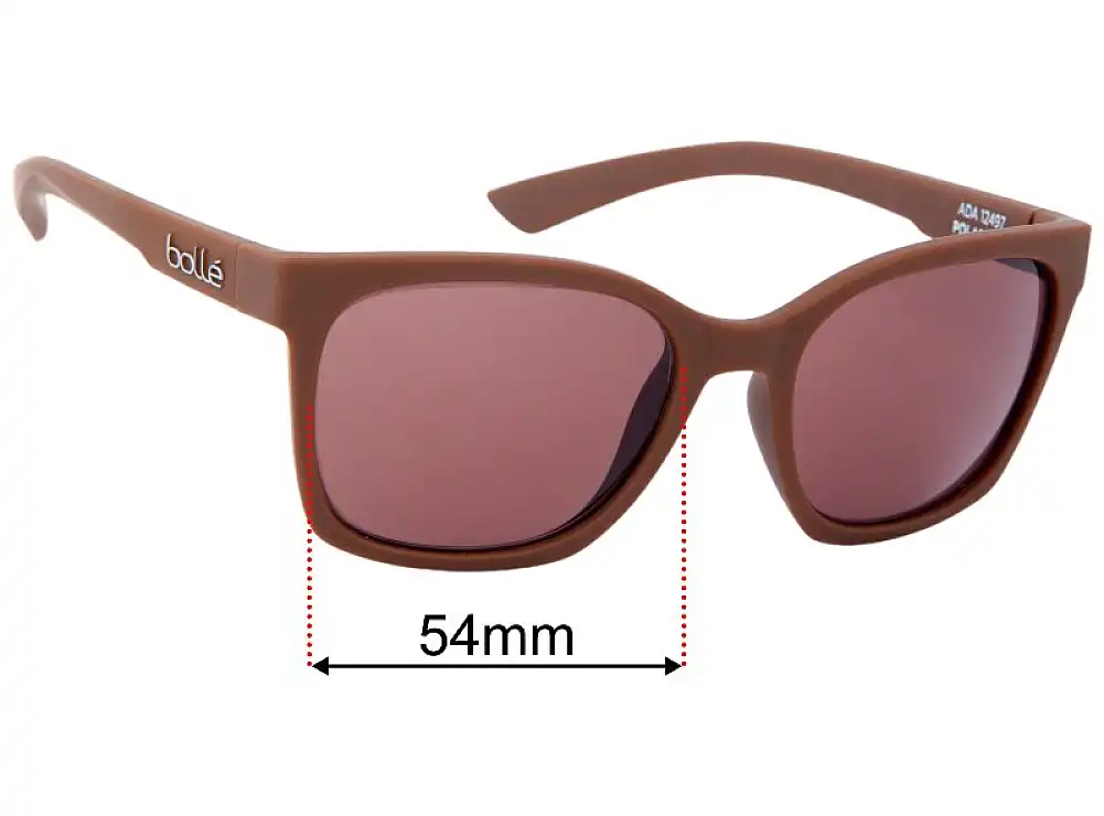 Sunglass Fix Replacement Lenses for Bolle Ada - 54mm Wide Sunglass Fix Replacement Lenses for Bolle Ada - 54mm Wide