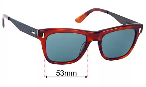 Sunglass Fix Replacement Lenses for Calvin Klein CK21526S - 53mm Wide Calvin Klein CK21526S Replacement Lenses 53mm wide