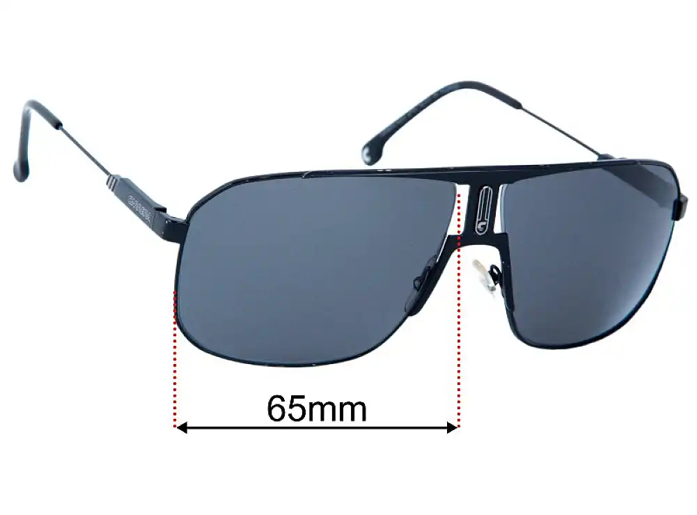Sunglass Fix Replacement Lenses for Carrera 1043/S - 65mm Wide Sunglass Fix Replacement Lenses for Carrera 1043/S - 65mm Wide