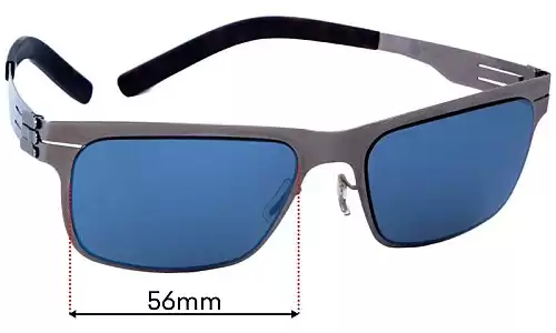 Sunglass Fix Replacement Lenses for IC! Berlin Wisteria - 55mm Wide IC! Berlin Wisteria Replacement Lenses 55mm wide