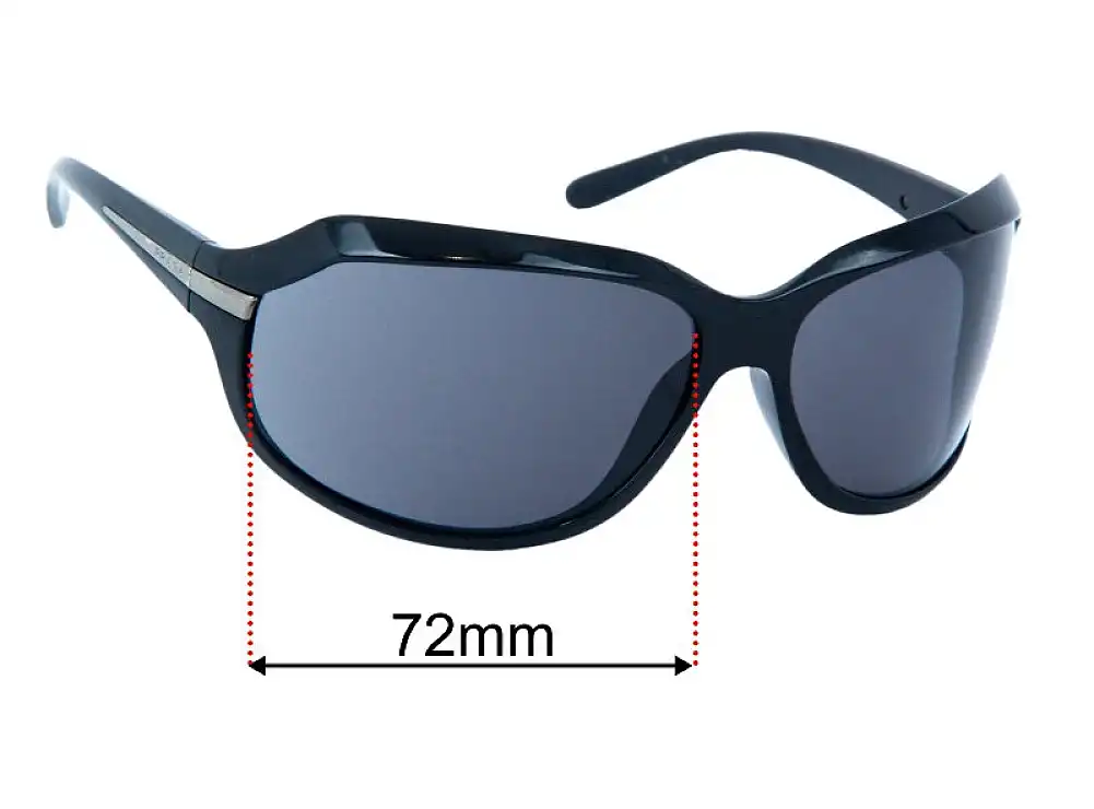 Sunglass Fix Replacement Lenses for Prada SPR14G - 72mm Wide Sunglass Fix Replacement Lenses for Prada SPR14G - 72mm Wide