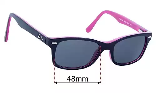 Sunglass Fix Replacement Lenses for Ray-Ban RB1531 Optics Kids - 48mm Wide Ray-Ban RB1531 Optics Kids Replacement Lenses 48mm wide