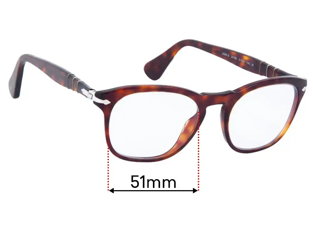 Sunglass Fix Replacement Lenses for Persol 3056-S - 51mm Wide Sunglass Fix Replacement Lenses for Persol 3056-S - 51mm Wide