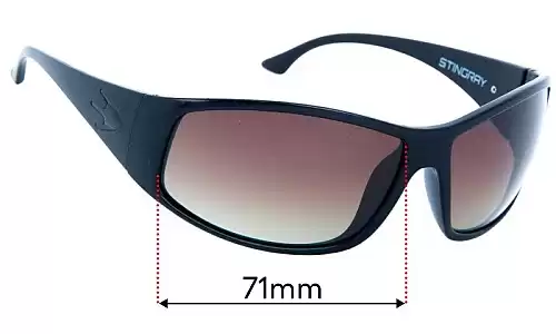 Sunglass Fix Replacement Lenses for Stingray Cobbler - 71mm Wide Stingray Cobbler Replacement Lenses 71mm wide