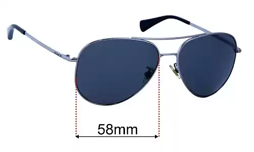 Sunglass Fix Replacement Lenses for Coach HC7035 - 58mm Wide Coach HC7035 Replacement Lenses 58mm wide