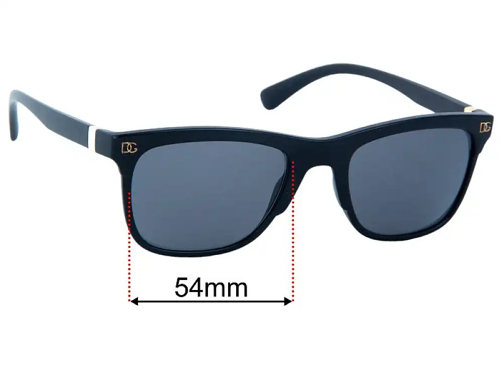 Sunglass Fix Replacement Lenses for Dolce & Gabbana DG6139 - 54mm Wide Sunglass Fix Replacement Lenses for Dolce & Gabbana DG6139 - 54mm Wide