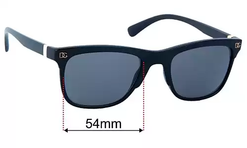 Sunglass Fix Replacement Lenses for Dolce & Gabbana DG6139 - 54mm Wide Dolce & Gabbana DG6139 Replacement Lenses 54mm wide