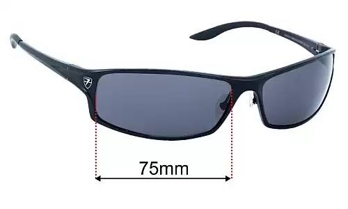 Sunglass Fix Replacement Lenses for Fatheadz Knuckledusters XL FH0015J - 75mm Wide Fatheadz Knuckledusters XL FH0015J Replacement Lenses 75mm wide