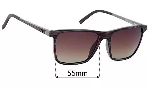 Sunglass Fix Replacement Lenses for Maui Jim MJ875 One Way - 55mm Wide Maui Jim MJ875 One Way Replacement Lenses 55mm wide